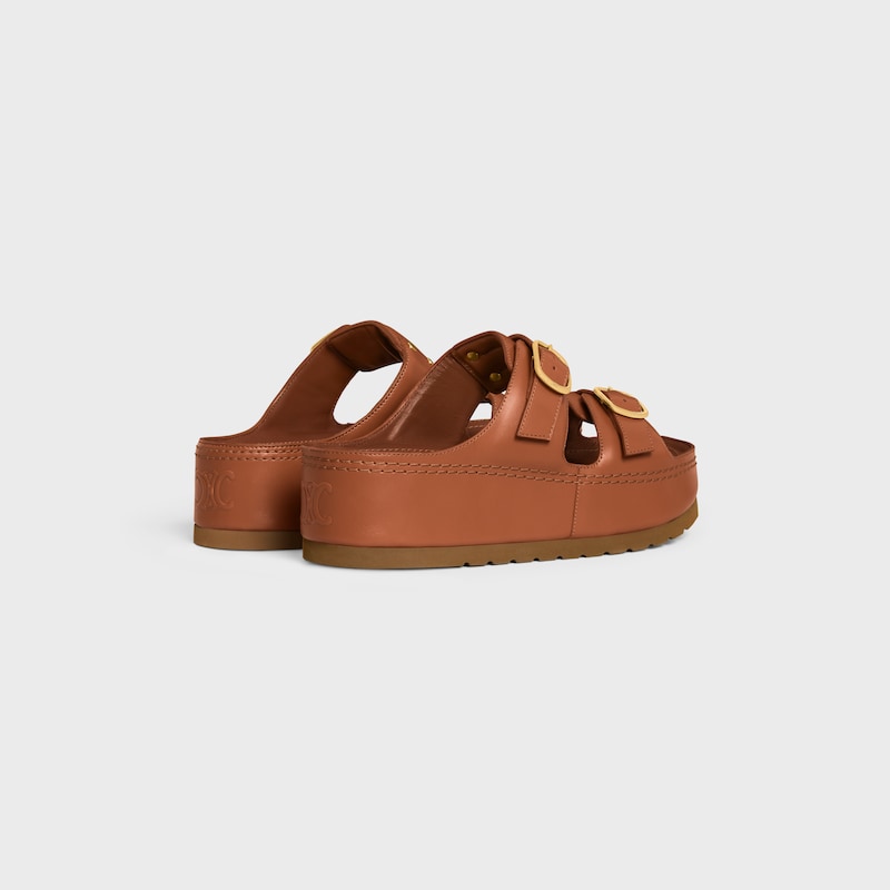 CELINE 폴리 웨지 뮬 - 카프스킨 - 탠 -  - 1 | CELINE