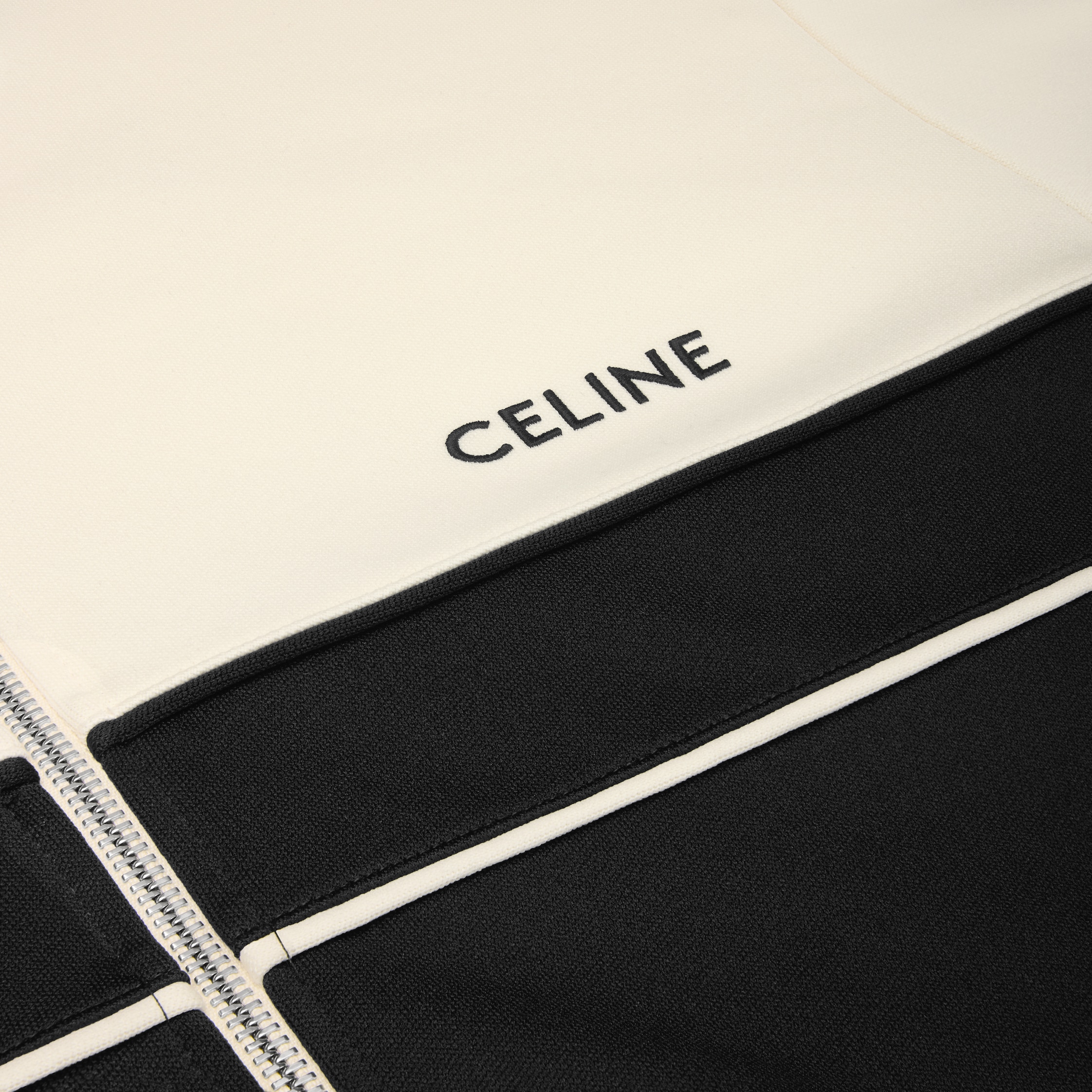 フード付き トラックスーツジャケット / ダブルフェイスジャージー