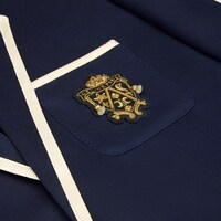 經典斜紋羊毛徽章外套 - 墨藍色 -  - 1 | CELINE
