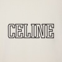 CELINE 루즈 티셔츠 - 코튼 저지 - WASHED WHITE/ RED/ BLACK -  - 1 | CELINE