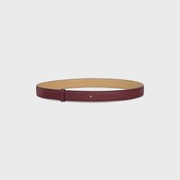 Reversible Strap 25MM IN Smooth and Grained Calfskin - SYRAH / SANDCASTLE -  - 2 | CELINE