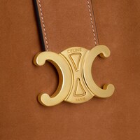 MINI BUCKET LOUISE IN NUBUCK - CAMEL - MORE LINES - 1 | CELINE