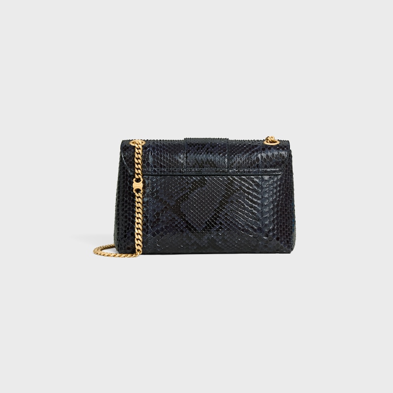 Medium Celine Victoire Bag IN Python - DARK ANTHRACITE - MORE LINES - 1 | CELINE