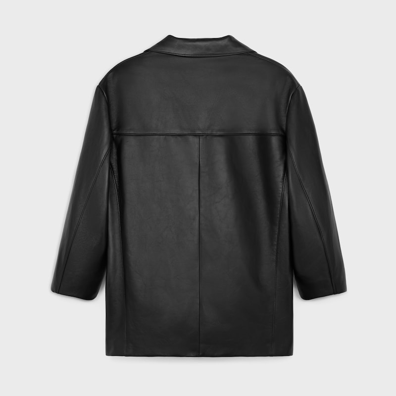 柔软羊皮革短大衣 - 黑色 -  - 1 | CELINE