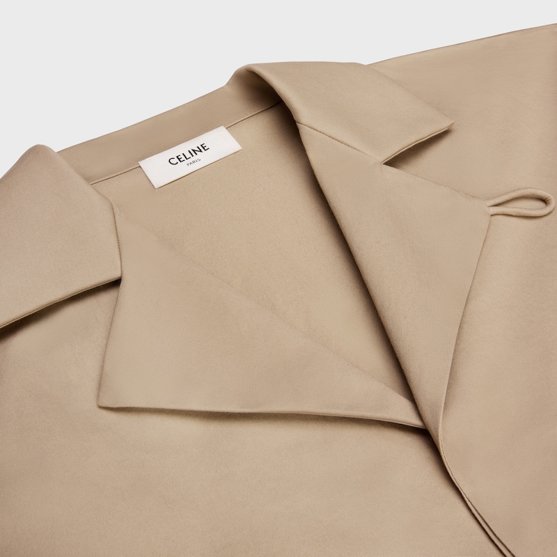 SCOUT SHIRT IN LIGHT COTTON GABARDINE - BEIGE -  - 1 | CELINE