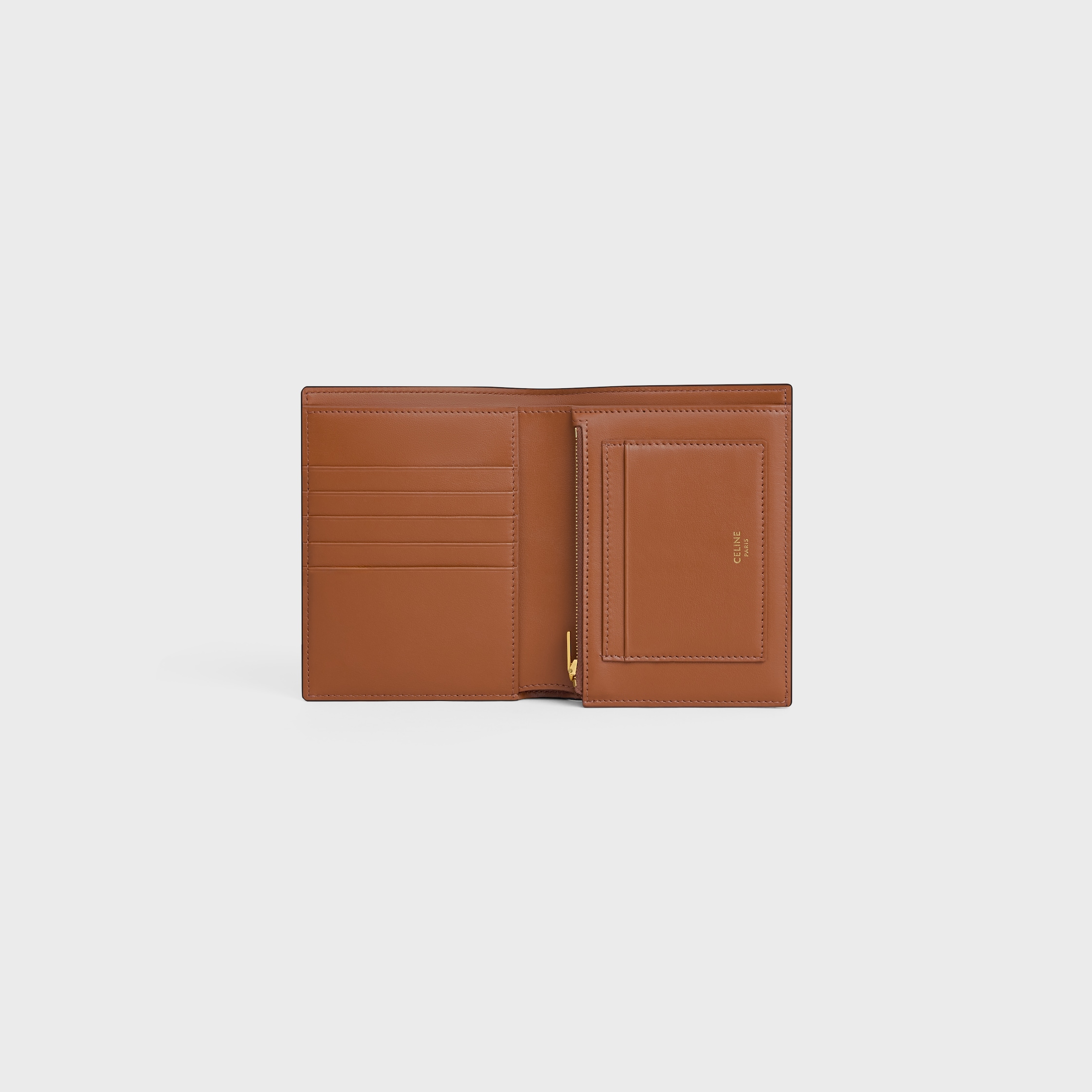 MEDIUM WALLET CELINE VICTOIRE IN TRIOMPHE CANVAS - TAN | CELINE