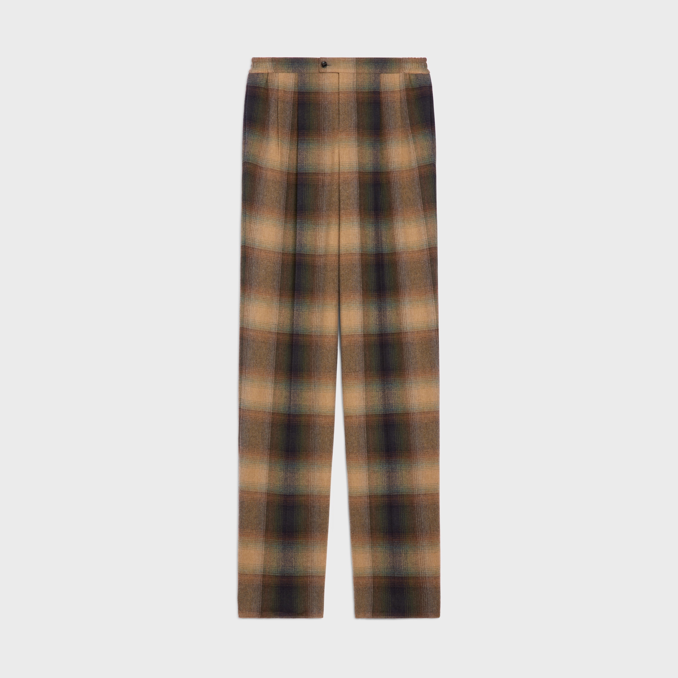 pyjama trousers IN CHECKED WOOL