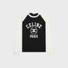 CELINE 루즈 티셔츠 - 코튼 저지 - 블랙 / 오프 화이트 -  - 1 | CELINE