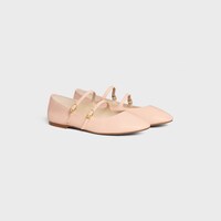 LES BALLERINES CELINE羊皮革雙搭帶芭蕾舞鞋 - 淺粉紅 -  - 2 | CELINE