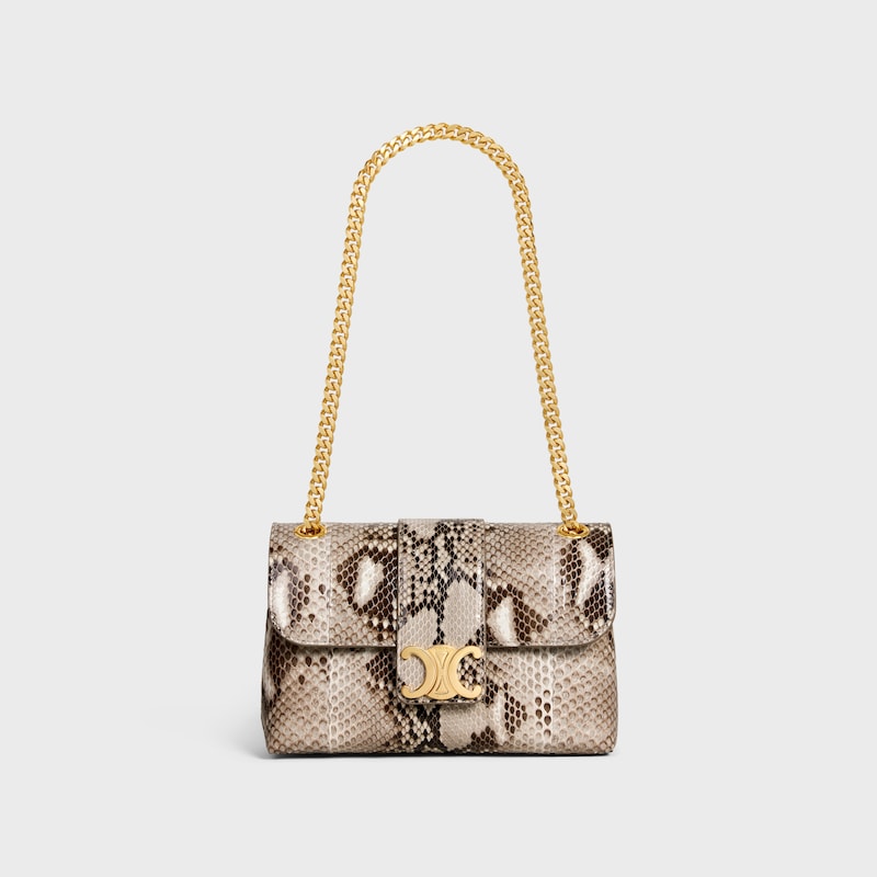 TEEN CELINE VICTOIRE BAG in PYTHON - NATURAL - MORE LINES - 1 | CELINE