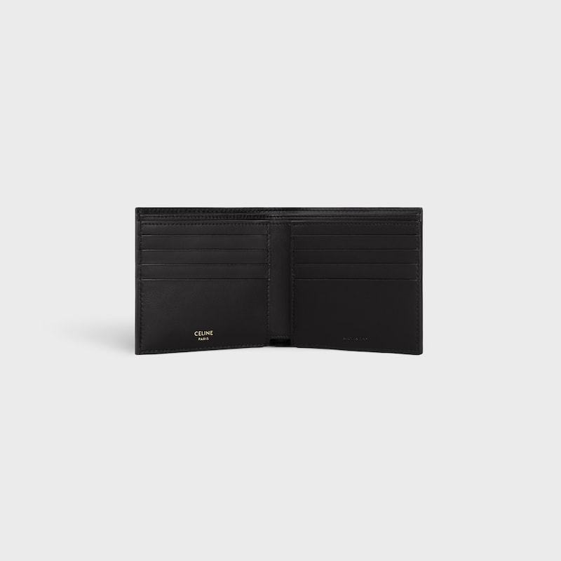 Bi-fold card holder IN Triomphe Canvas - Black - CAMPAIGN HAUTE PARFUMERIE - 1 | CELINE