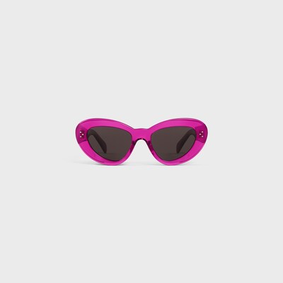 버터플라이 S320 선글라스 - 아세테이트 - TRANSPARENT FUCHSIA -  - 2 | CELINE
