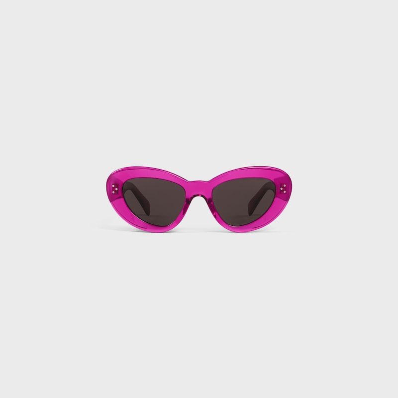 BUTTERFLY S320醋酸酯太阳眼镜 - TRANSPARENT FUCHSIA -  - 1 | CELINE