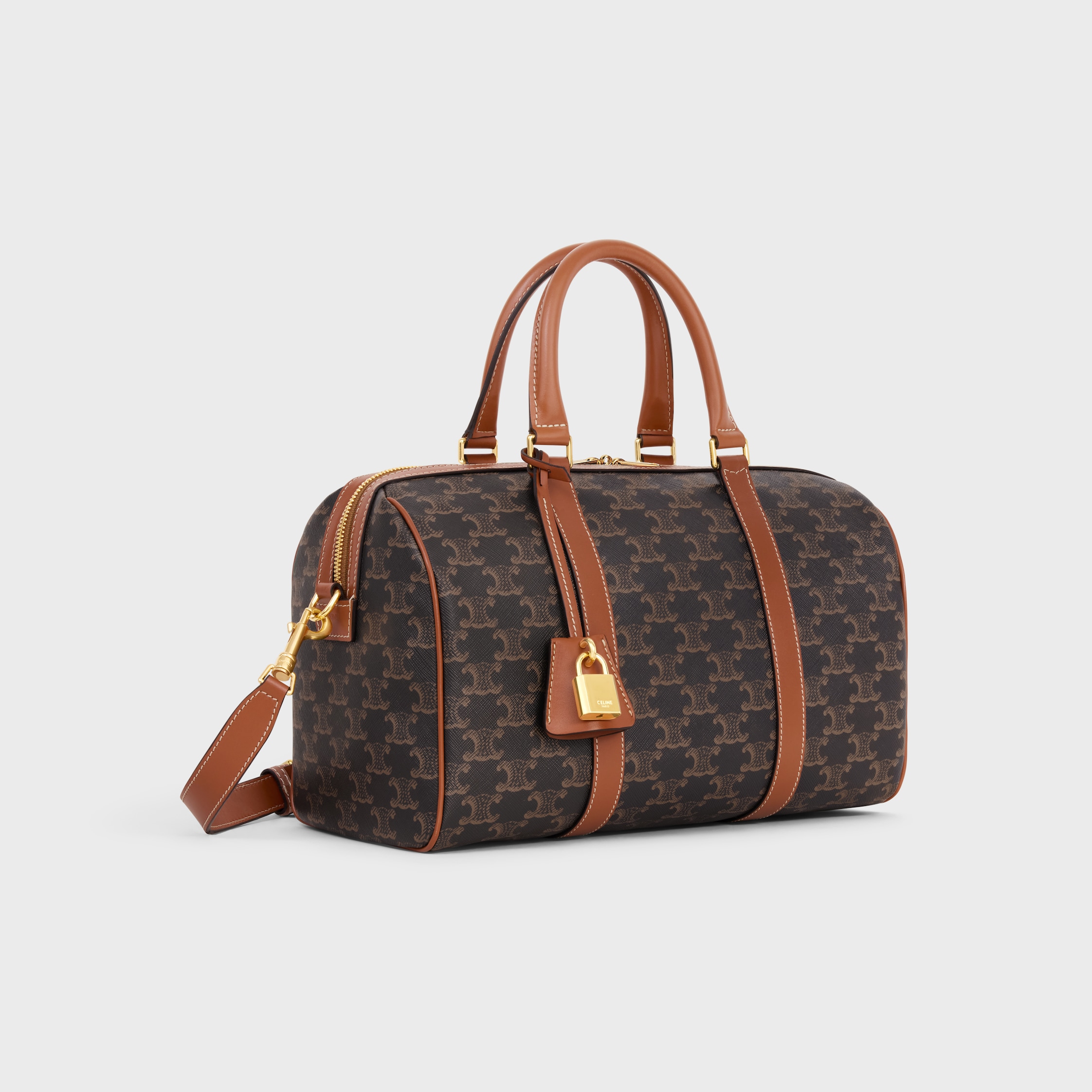 CELINE Large Boston bag ラージ ボストン バッグ ラージ ボストン / サプル グレインカーフスキン - タン | CELINE