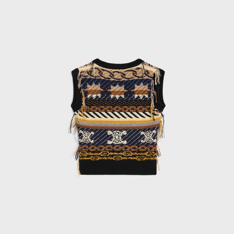 背心 - 棕色 / 灰色 -  - 1 | CELINE