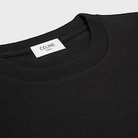 t-shirt jersey coton - NOIR / BLANC -  - 2 | CELINE