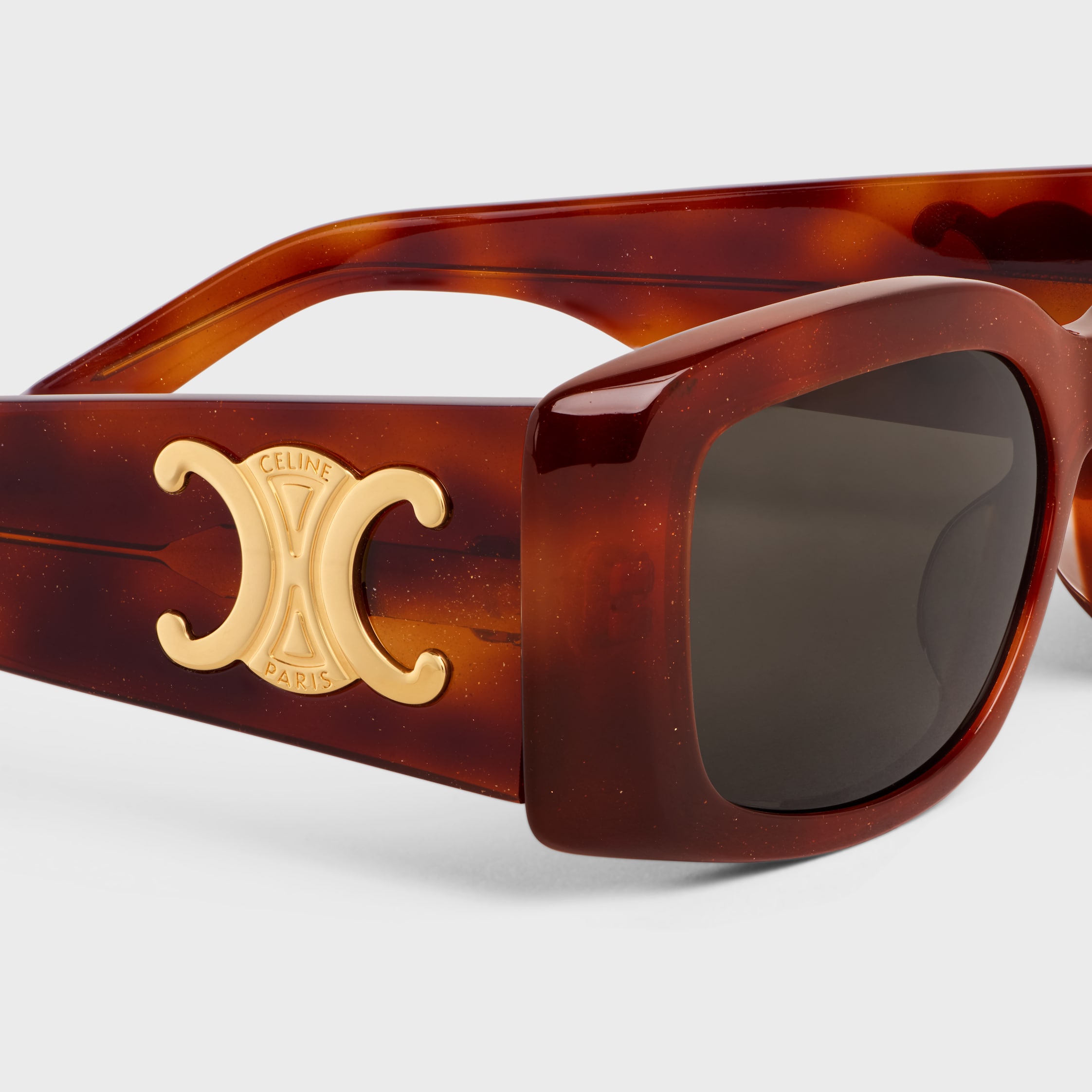 Triomphe XL 01 sunglasses in Acetate - Blonde Havana Glitter