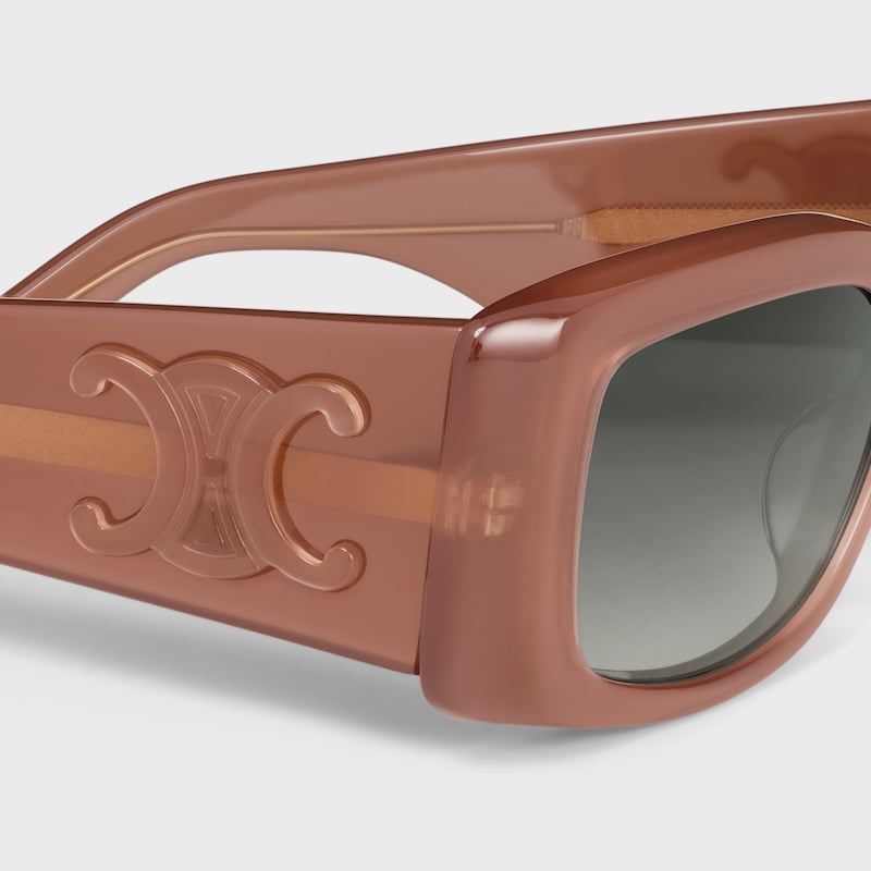 Triomphe XL 01 sunglasses in Acetate - Dark Blush -  - 1 | CELINE