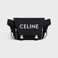 MEDIUM MESSENGER TREKKING IN nylon with celine print - BLACK - SHOULDER CARRY BAGS - 1 | CELINE