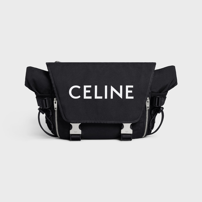 SAC MESSENGER TREKKING MOYEN MOD&Egrave;LE en nylon avec imprim&eacute; celine - NOIR - GIFT FINDER - 1 | CELINE