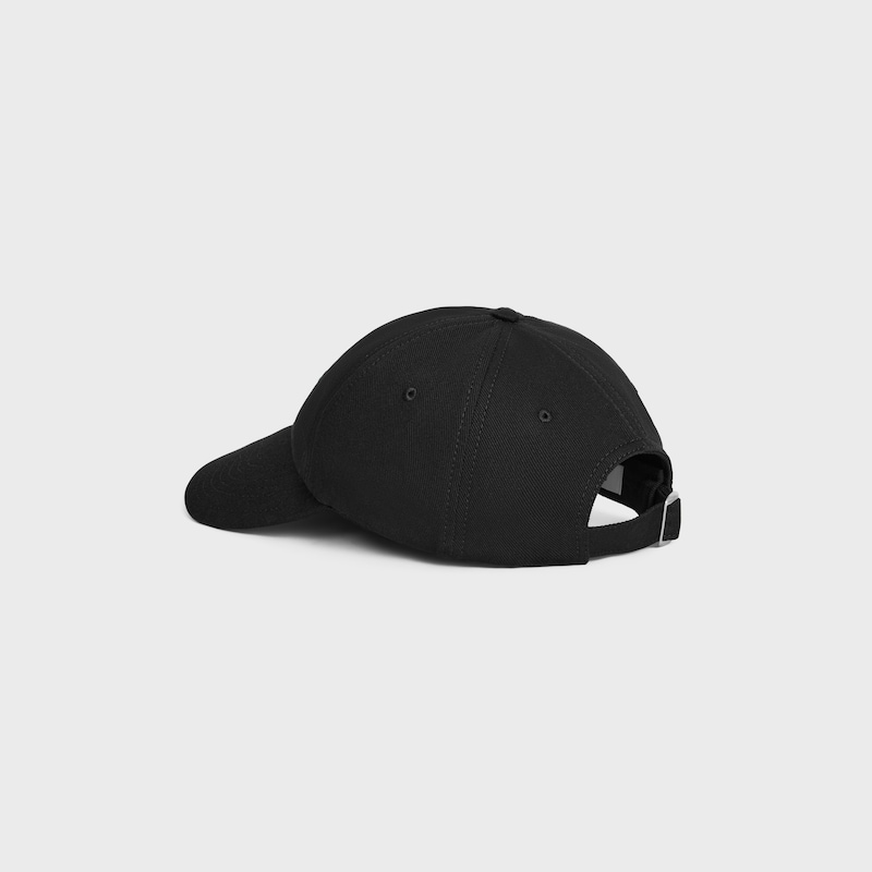 richelieu cap IN cotton twill - BLACK -  - 1 | CELINE
