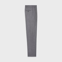 Calça Keith em flanela de cashmere - CINZA CLARO - - 2 | CELINE