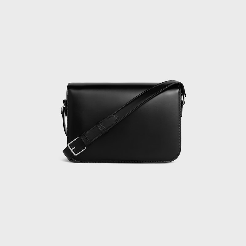 CLASSIQUE TRIOMPHE BAG in shiny calfskin - BLACK - TRIOMPHE - 1 | CELINE
