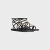 サンダル・ミュール Celine Celine Lympia Strappy Jewel Sandal In Calfskin Women's Celine Lympia strappy jewel sandal in calfskin