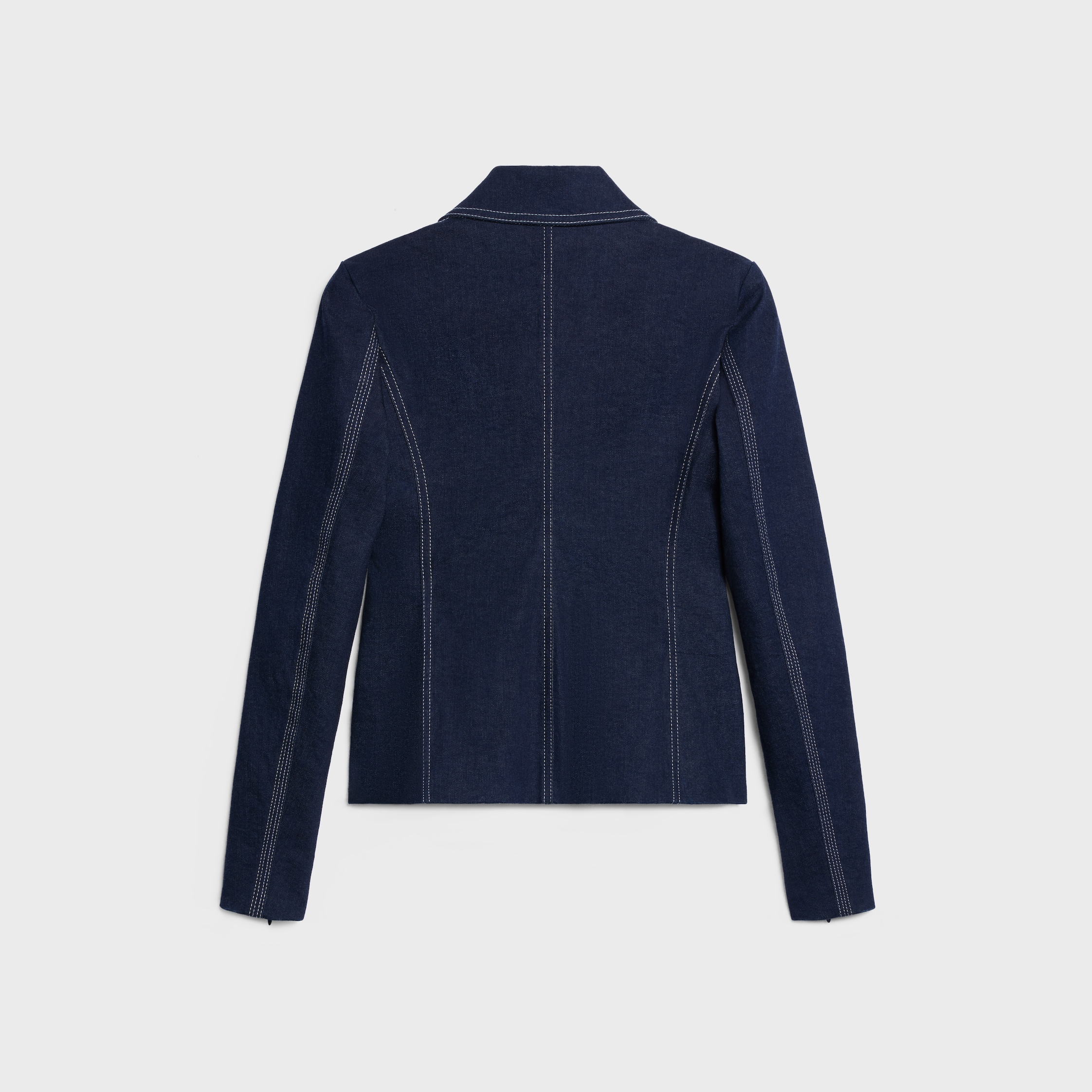 CAVALIERE JACKET IN STRETCH DENIM - LIGHT RINSE | CELINE