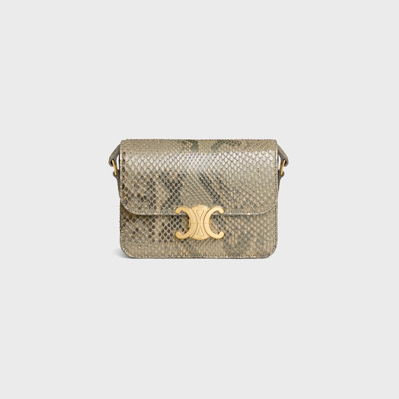 TEEN TRIOMPHE BAG IN pearly python - NATURAL - TRIOMPHE - 1 | CELINE