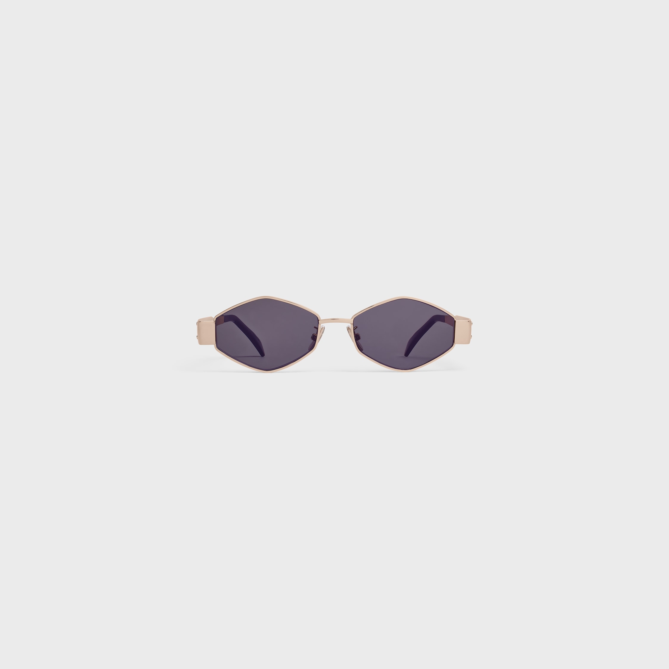 Triomphe Metal 02 sunglasses in Metal - Rose Gold / Smoke | CELINE