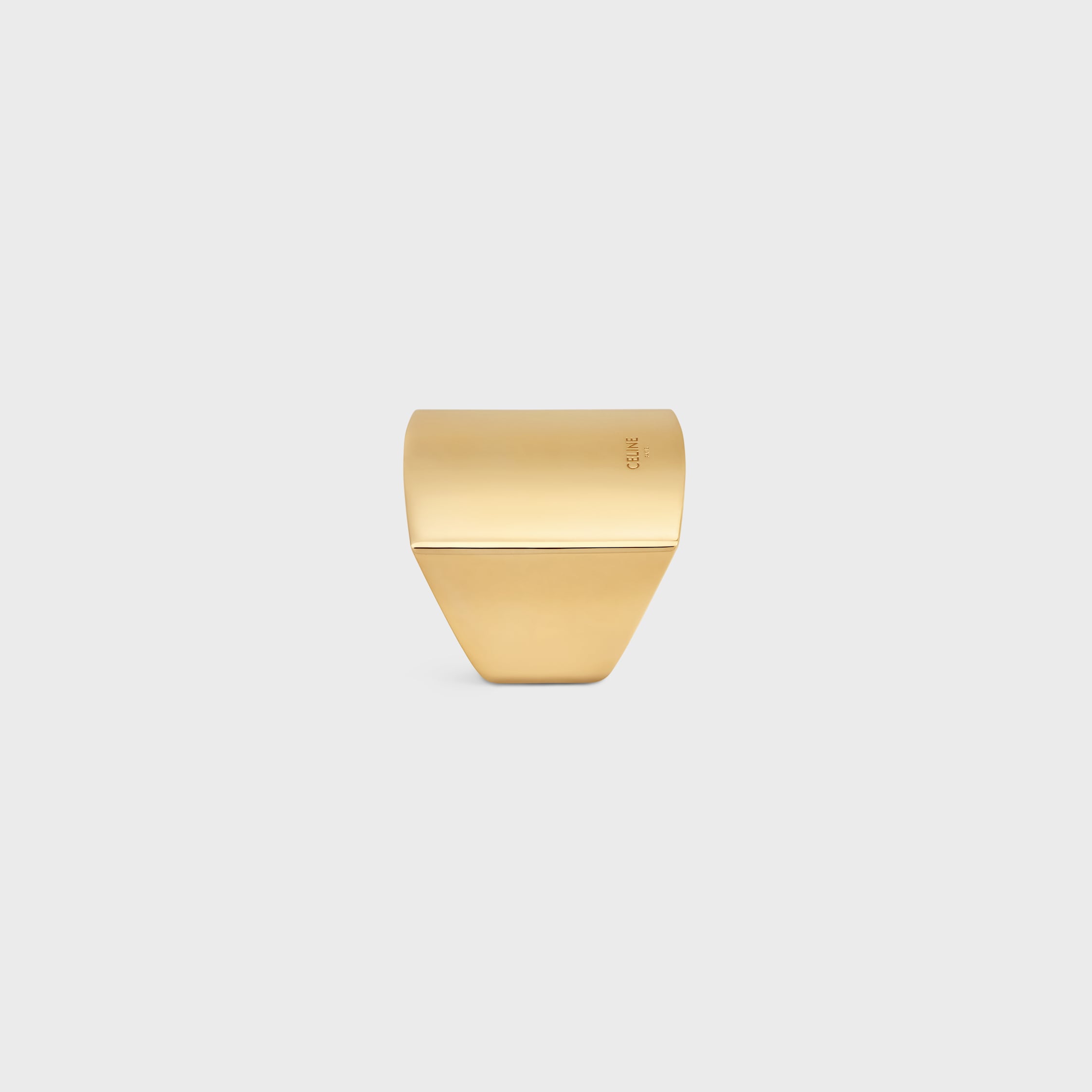 【CELINE】アブストラクトフォーム ピラミッド カフ ブラス FORMES ABSTRAITES PYRAMID CUFF IN BRASS WITH GOLD FINISH
