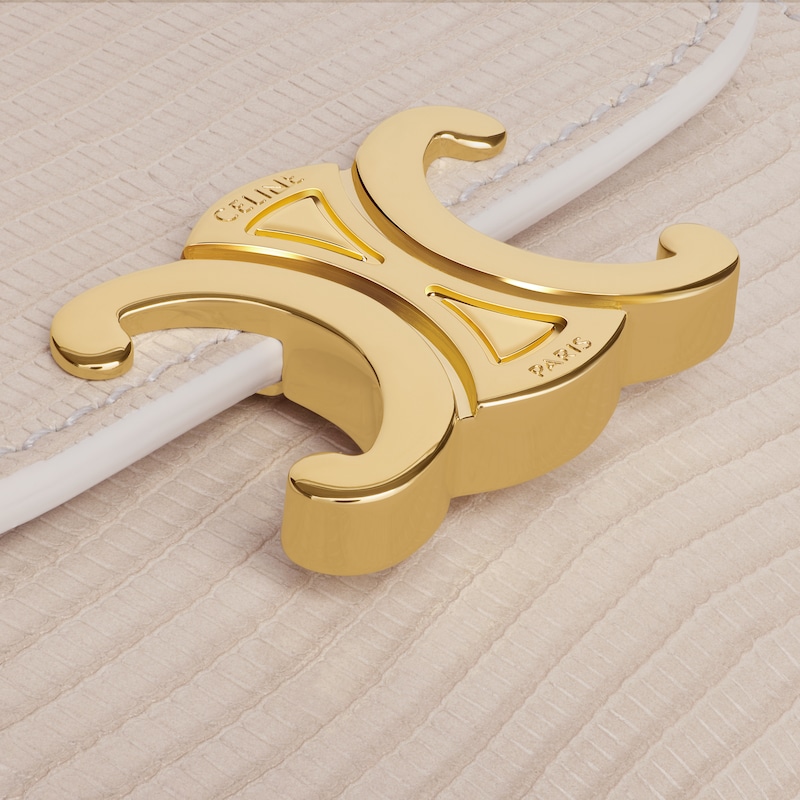 Small Flap Wallet TRIOMPHE in LIZARD - LIGHT STONE - WALLETS - 1 | CELINE