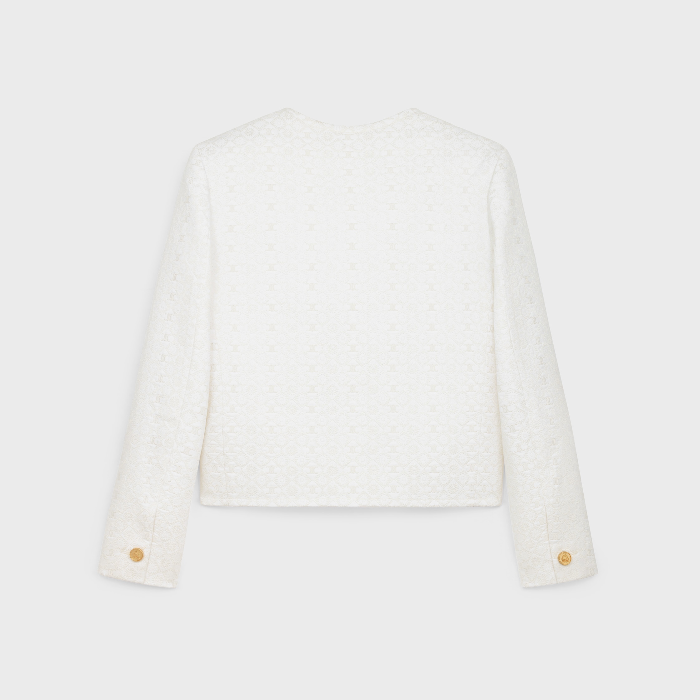 CELINE セリーヌ チェルシージャケット ホワイト chealsea jacket in quilted cotton - WHITE/IVORY | CELINE