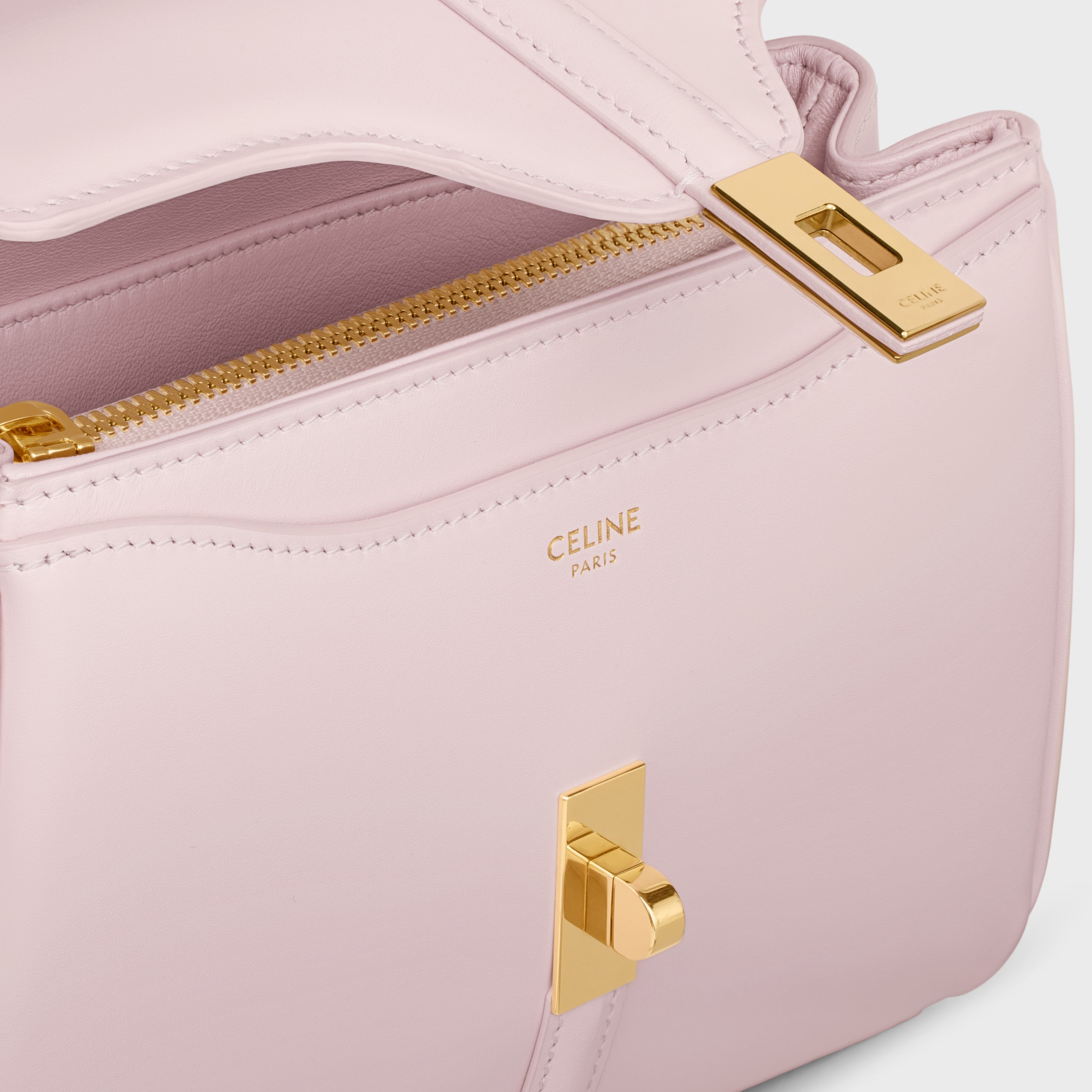 MINI 16 IN SATINATED CALFSKIN - PASTEL PINK | CELINE