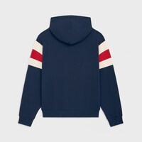 Celine棉質抓絨寬鬆連帽衫 - NAVY/CARMIN/WHITE -  - 2 | CELINE