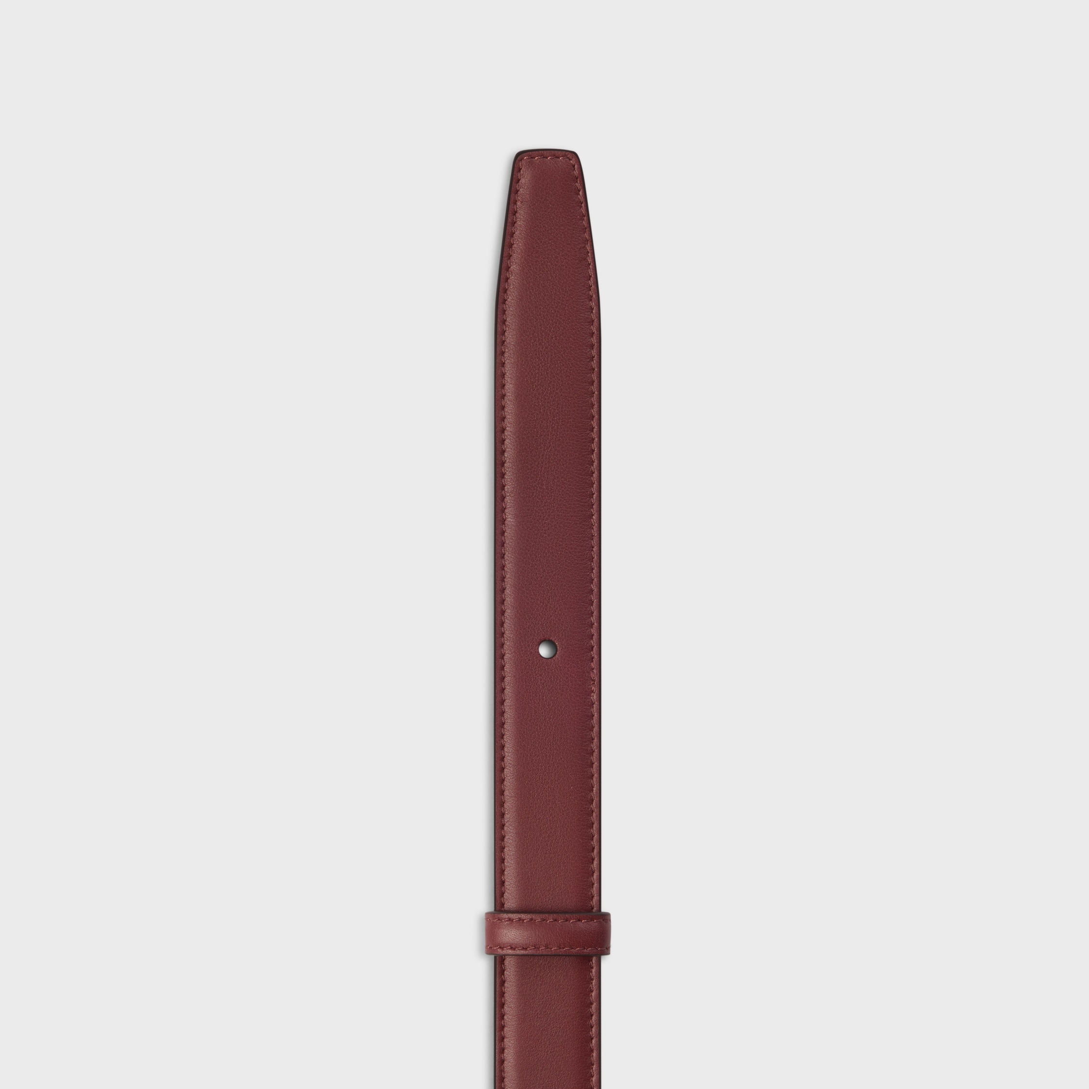 Reversible Strap 25MM IN Smooth and Grained Calfskin - SYRAH