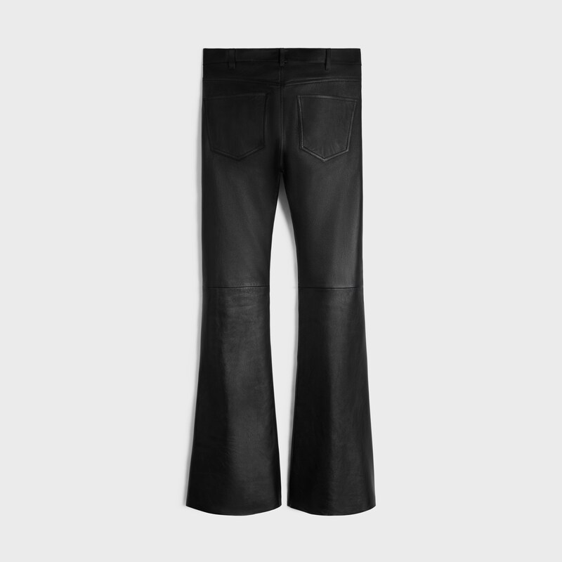 marco jeans in soft lambskin - BLACK -  - 1 | CELINE