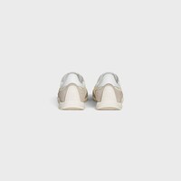 RACER SNEAKER IN NYLON, SUEDE CALFSKIN AND CALFSKIN - VANILLA -  - 2 | CELINE
