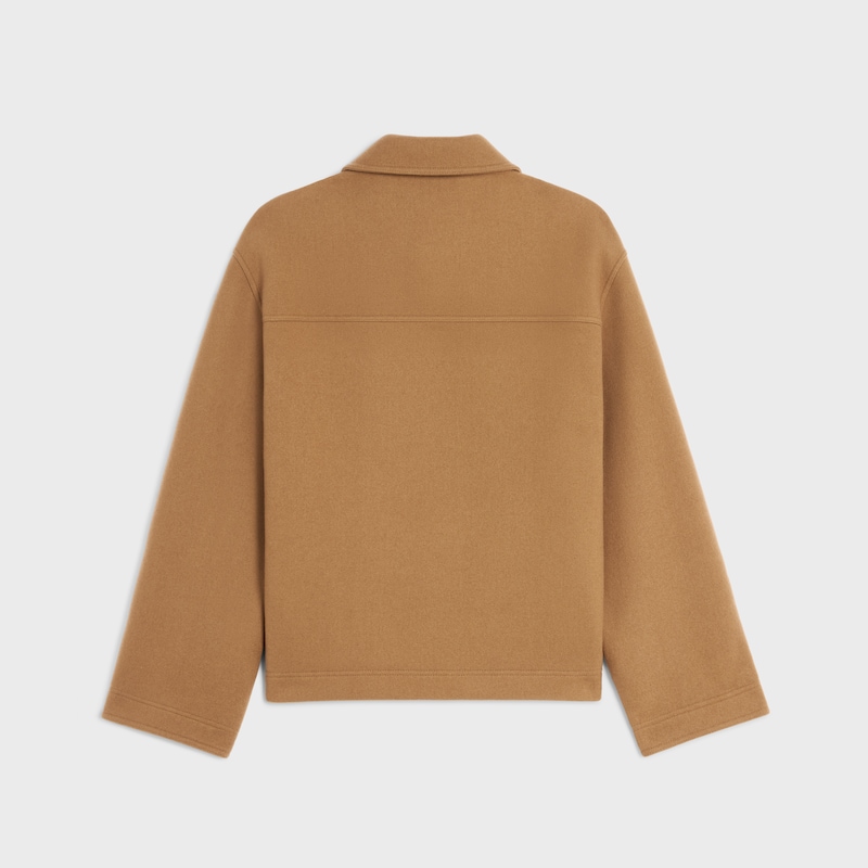 CHAQUETA DE FIELTRO DE LANA - CAMEL -  - 1 | CELINE