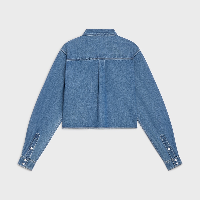 CAMISA CORTA DE DENIM UNION OCEAN WASH - LAVADO OCEAN UNION -  - 1 | CELINE