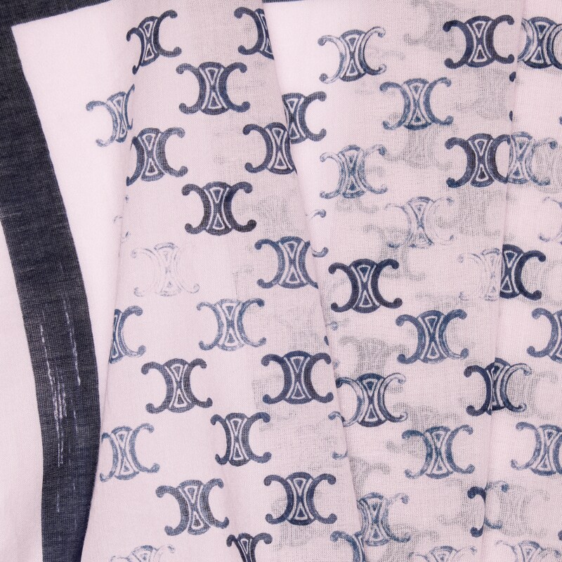 bandana IN cotton - LILAC/BURGUNDY -  - 1 | CELINE