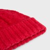 beanie IN TRIOMPHE BRUSHED ARAN COTTON - RED -  - 3 | CELINE