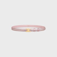 Small 18MM Triomphe Belt IN Pearly Python - LIGHT PINK -  - 1 | CELINE