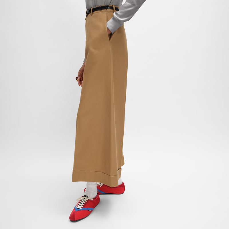 docks trousers IN cotton twill - CARAMEL -  - 1 | CELINE