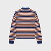 트리옹프 루즈 폴로 - 스트라이프 코튼 - NAVY/ORANGE/ECRU -  - 2 | CELINE