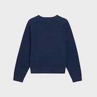 regular sweatshirt IN cotton fleece - NAVY/ECRU/BLACK -  - 2 | CELINE