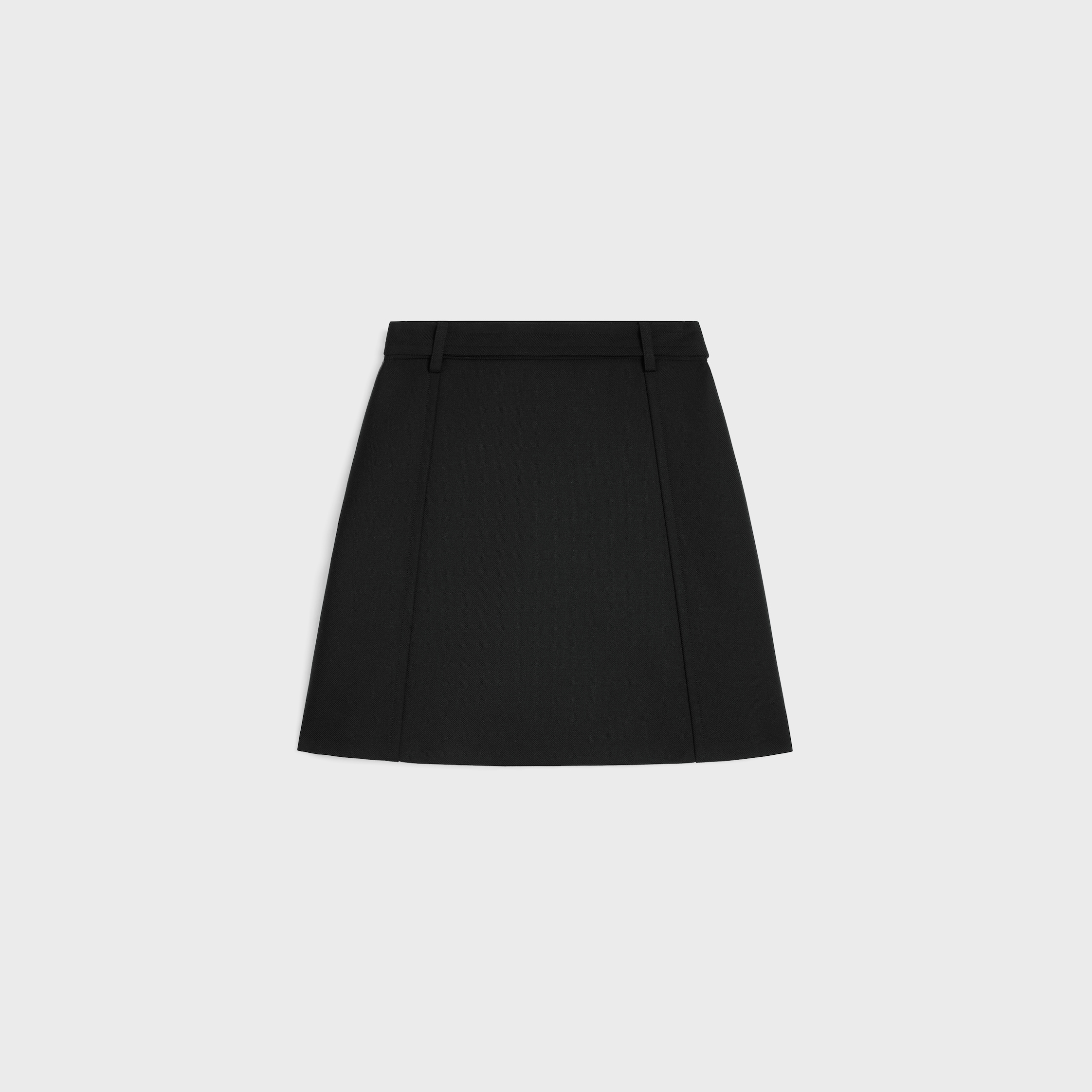 【関税&送料込】Celine Mini Skirt short skirt IN cotton twill - DARK BEIGE | CELINE