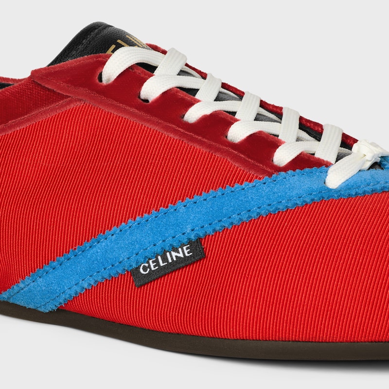 THE FLAT平底運動鞋 - 紅色 / 電藍色 -  - 1 | CELINE