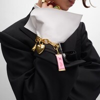 Celine Charms Candy Bar in Enamel and Brass with Gold Finish - PINK / MAGENTA / GOLD - NEW - 2 | CELINE